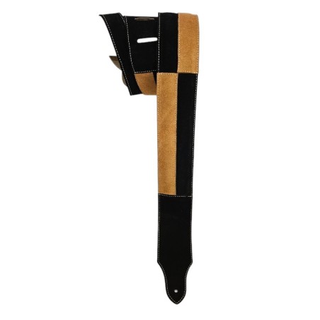 Bretelle de guitare BG 326 en cuir fait main | Patrick Bléses