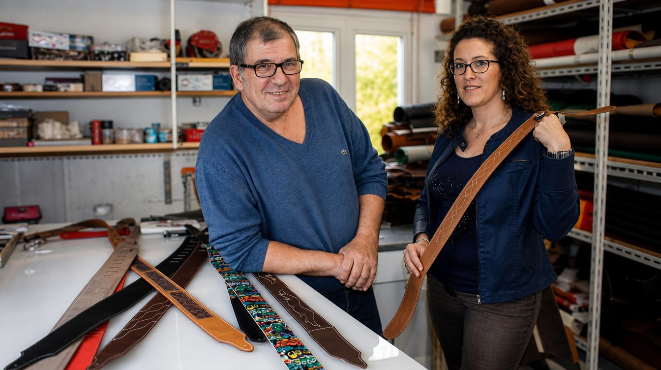 Patrick et Julie Bleses à l'atelier
